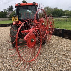 HAY AND STRAW RAKE STRAW TURNER 4 wheel